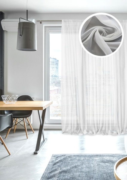 Тюль на тесьме 450х275 см Oriana-SH цвет белый