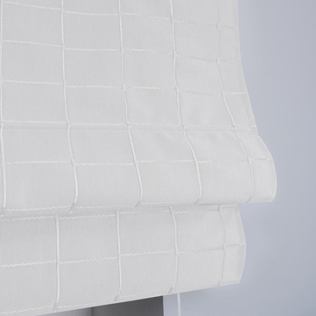 Римские шторы AMMI на веревочном механизме цвет белый Римские шторы AMMI на веревочном механизме цвет белый