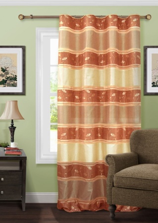 Штора на тесьме 150х269 см Artemide цвет коричневый