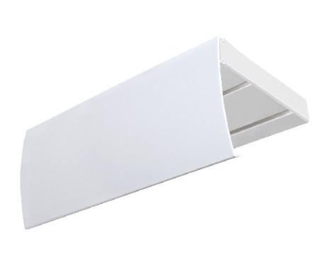 Потолочный карниз Эконом плюс 3-х рядный, "Белый"