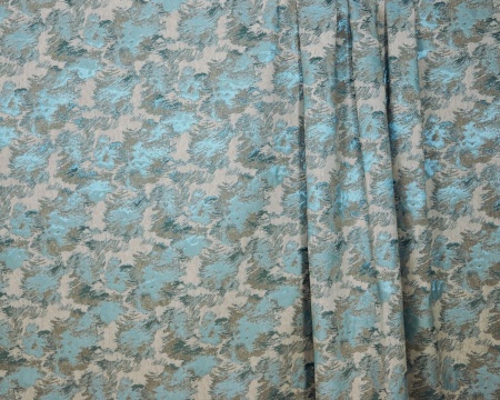 Подушка декоративная на молнии 40х40 см Fog цвет бежево-бирюзовый