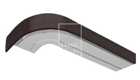 Потолочный карниз Классика 2-х рядный, Венге