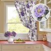Штора на тесьме "Melodia" 136x175 фиолетовые цветы