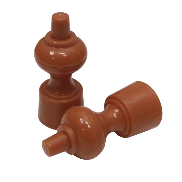 Наконечник пластиковый (2шт), каштан