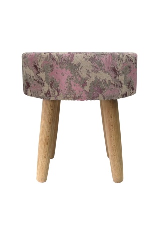 Пуф Fog круглый, цвет бежево-розовый