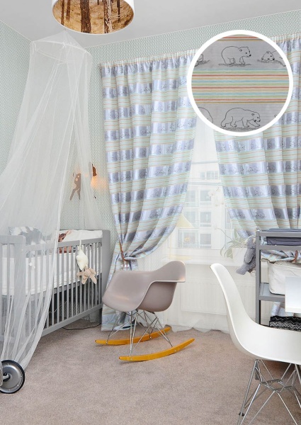 Комплект штор для детской Аляска Alaska-S 272х275