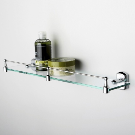 Полка стеклянная с бортиком Oder K-3044