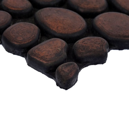 Коврик VORTEX придверный 45х75 Камушки цвет медь