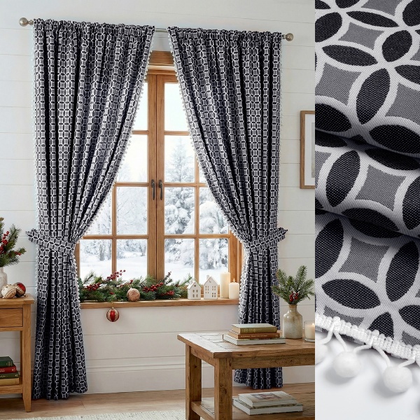 Комплект штор "Люция" с подхватами, 200х270см 2 шт, синий