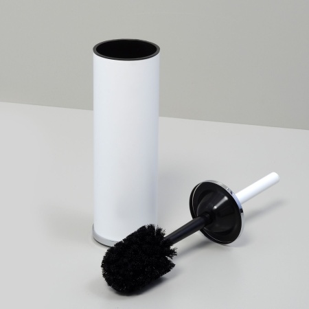 Щетка для унитаза напольная K-1027WHITE