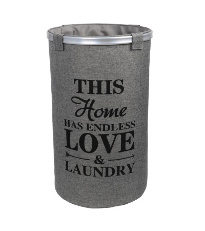 Корзина для белья FX-1031A, серая, 80л