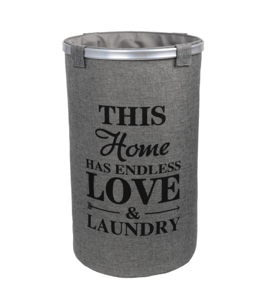 Корзина для белья FX-1031A, серая, 80л