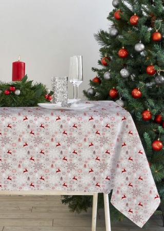 Отрез ткани для Скатерти "Олени", 136х160 см