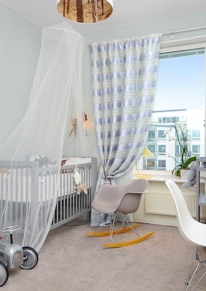 Штора на тесьме "Аляска Alaska" 140х275 голубой