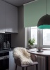Рулонные шторы Blackout LUX, Зелёный, 120х170