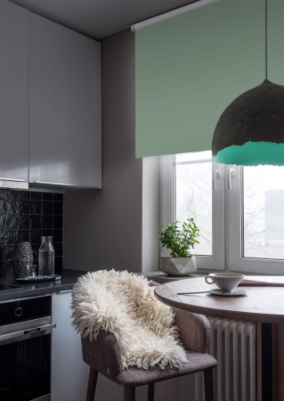 Рулонные шторы Blackout LUX, Зелёный, 120х170