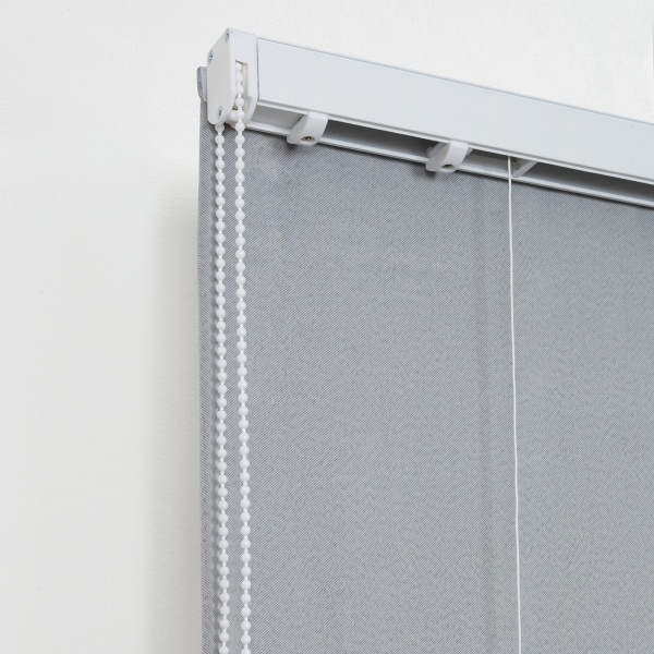 Римская штора с бахромой, Флавия Blackout на ЦМ, цвет светло-серый