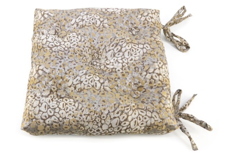 Подушка на стул с завязками 40x40 см Stone цвет бежевый