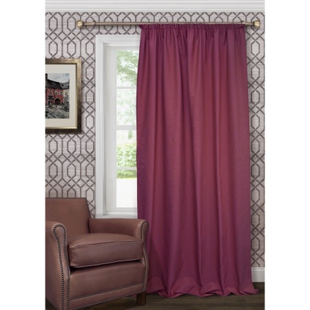 Портьера для спальни Hosta 140x280 цвет фиолетовый