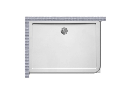 Карниз для ванной 120x90см (Штанга 20мм) Г-образный, угловой. Усиленный. Бронза