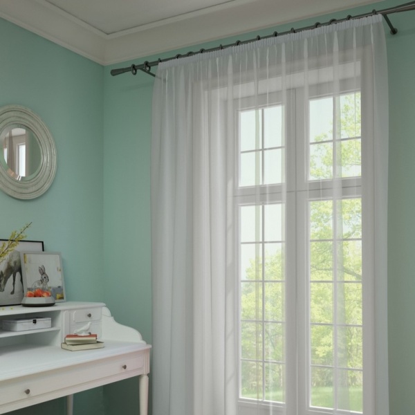 Тюль на тесьме 300х285 см Pastel цвет белый