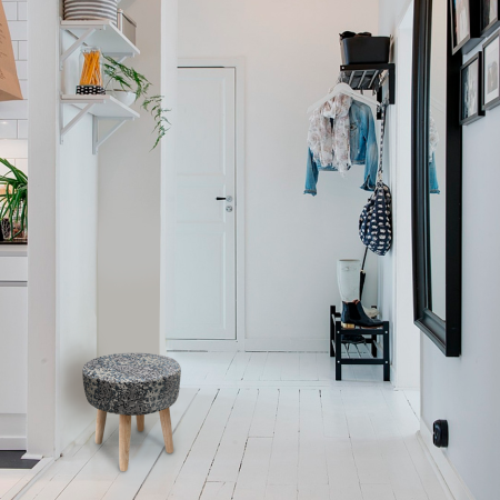 Пуф Stone круглый, цвет синий