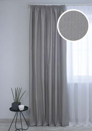 Штора на тесьме 160х270 см Sahara с подхватом цвет папирус