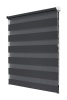 Рулонные шторы день ночь УЮТ Сальса цвет графит