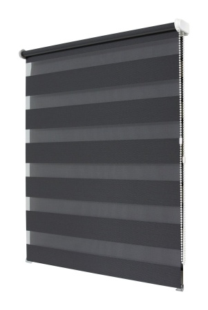 Рулонные шторы день ночь УЮТ Сальса цвет графит