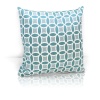 Подушка декоративная на молнии 40х40 см Lubawa цвет лазурный