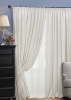 Комплект штор на тесьме "Domino" 2 шторы 200х270, тюль 450х270 белый