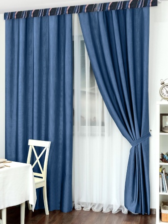 Комплект Классика 2-х рядный "Оникс синий"