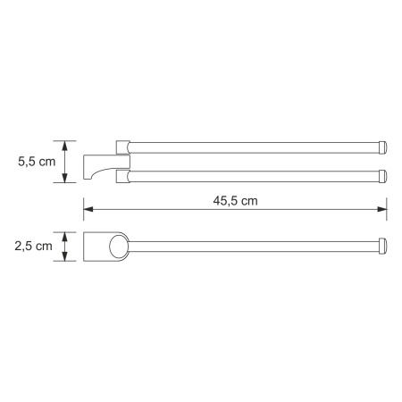 Держатель полотенец двойной Kammel K-8331