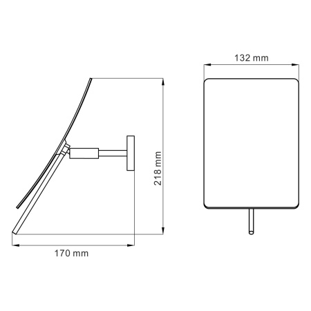 Зеркало с 3-х кратным увеличением K-1001