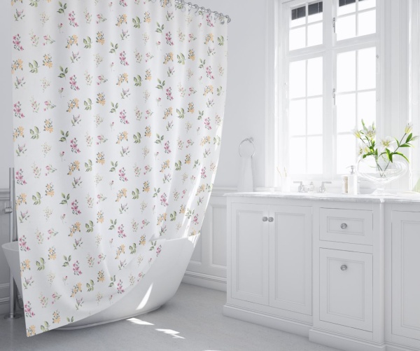 Штора для ванной Fixsen Flora