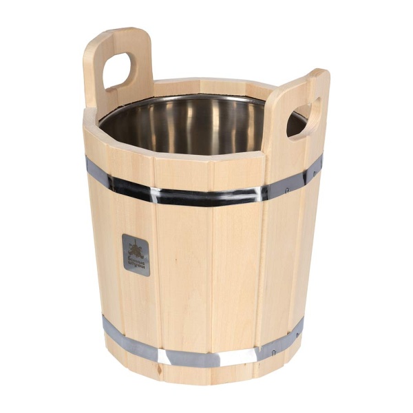 Запарник 12 л, с нержавеющей вставкой, липа "Банные штучки"