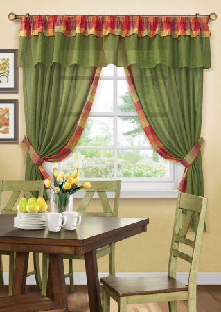 Комплект штор "Andy-S" 326х170 зеленый