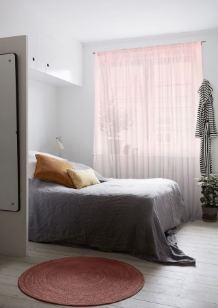 Тюль на тесьме 300х275 см Livadia цвет бледно-розовый