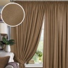 Комплект штор на тесьме "Pudra" 200х270 светло-коричневый
