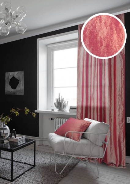 Штора на тесьме "Polo" 140х270 розовый