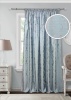 Штора на тесьме 220х270 см Vera с подхватом цвет голубой