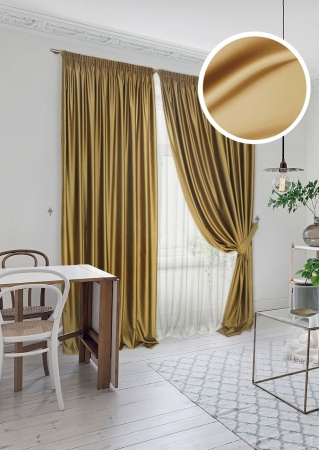 Комплект штор "Lindor-SH" 2 шт 220х270, тюль 450х270 беж