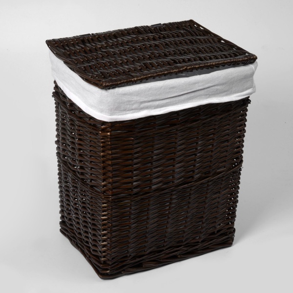 Плетеная корзина для белья с крышкой Isar WB-130-M
