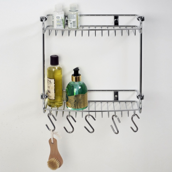 Полка металлическая двойная K-1422