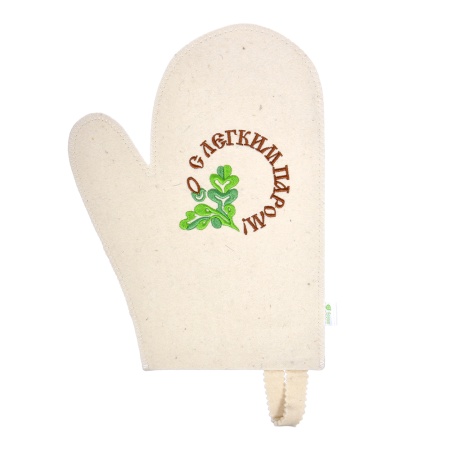 Рукавица для сауны С легким паром "Банные штучки", войлок, 100% шерсть