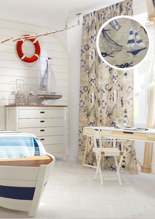 Портьера на тесьме "Pharos" (остаток 1 шт.) 136х270