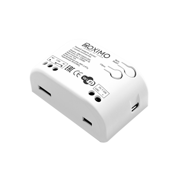Умный модуль (реле) с сухим контактом и RF433МГц ROXIMO SRM10A003-RFA