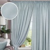 Комплект штор на тесьме "Pudra" 200х270 голубой