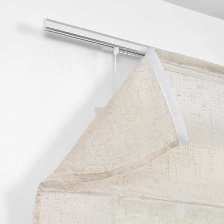 Римская штора с помпонами, Сидней цвет бежевый