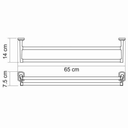 Держатель полотенец двойной Oder K-3040